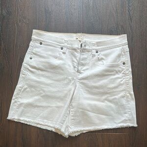 J. Crew Women's White Denim Shorts